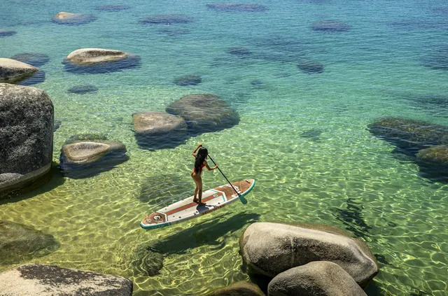 Adrasan'da SUP / paddle board deneyiminden temsili kare