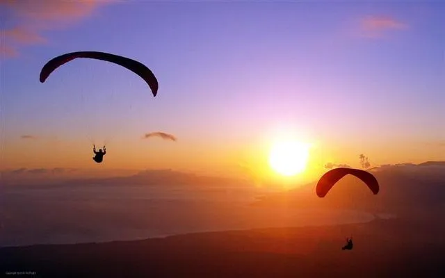 Photos from a paragliding flight in Adrasan