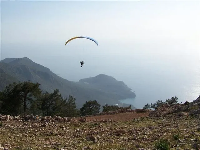 Photos from a paragliding flight in Adrasan